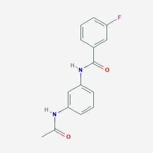 N-(3-acetamidophenyl)-3-fluorobenzamide