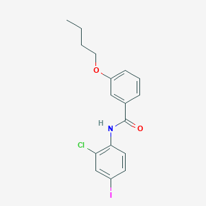 3-butoxy-N-(2-chloro-4-iodophenyl)benzamide