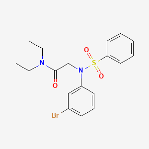 N~2~-(3-bromophenyl)-N~1~,N~1~-diethyl-N~2~-(phenylsulfonyl)glycinamide