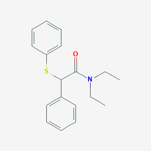 N,N-diethyl-2-phenyl-2-(phenylsulfanyl)acetamide