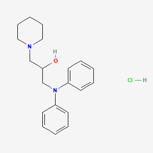 1-(diphenylamino)-3-(1-piperidinyl)-2-propanol hydrochloride