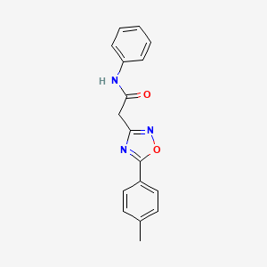 2-[5-(4-methylphenyl)-1,2,4-oxadiazol-3-yl]-N-phenylacetamide