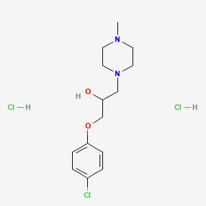 1-(4-Chlorophenoxy)-3-(4-methylpiperazin-1-yl)propan-2-ol;dihydrochloride