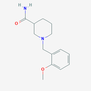 molecular formula C14H20N2O2 B4909188 1-[(2-Methoxyphenyl)methyl]piperidine-3-carboxamide 