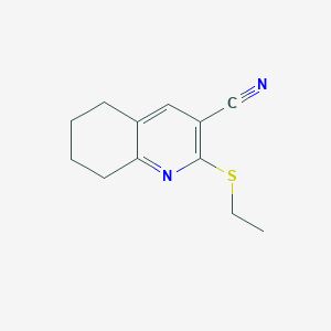 2-(ethylthio)-5,6,7,8-tetrahydro-3-quinolinecarbonitrile