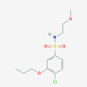 [(4-Chloro-3-propoxyphenyl)sulfonyl](2-methoxyethyl)amine