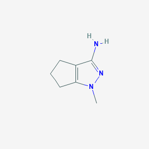 molecular formula C7H11N3 B4909257 1,4,5,6-Tetrahydro-1-methyl-3-cyclopentapyrazolamine 