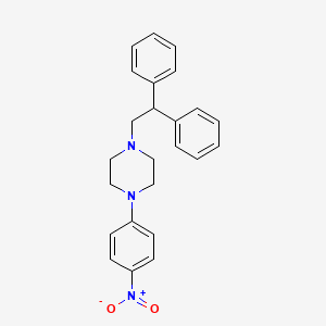 molecular formula C24H25N3O2 B4909263 1-(2,2-diphenylethyl)-4-(4-nitrophenyl)piperazine 