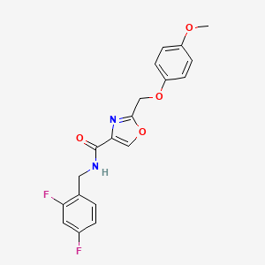 N-(2,4-difluorobenzyl)-2-[(4-methoxyphenoxy)methyl]-1,3-oxazole-4-carboxamide