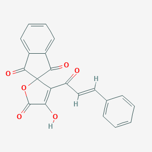 4-cinnamoyl-3-hydroxy-spiro[furan-5,2'-(1'H)-indene]-1',2,3'(2'H,5H)-trione