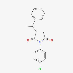 1-(4-Chlorophenyl)-3-(1-phenylethyl)pyrrolidine-2,5-dione