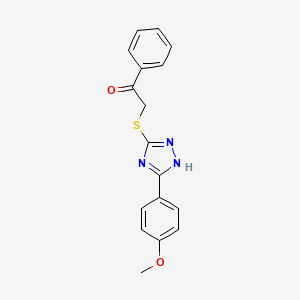 2-{[5-(4-METHOXYPHENYL)-4H-1,2,4-TRIAZOL-3-YL]SULFANYL}-1-PHENYLETHAN-1-ONE