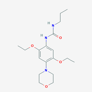 molecular formula C18H29N3O4 B4909326 1-(2,5-Diethoxy-4-morpholin-4-ylphenyl)-3-propylurea 