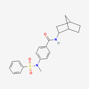 N-bicyclo[2.2.1]hept-2-yl-4-[methyl(phenylsulfonyl)amino]benzamide