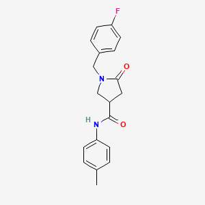 1-(4-fluorobenzyl)-N-(4-methylphenyl)-5-oxo-3-pyrrolidinecarboxamide