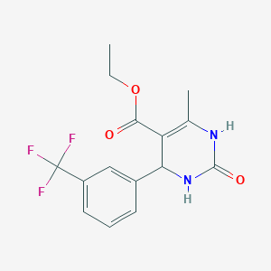 ethyl 6-methyl-2-oxo-4-[3-(trifluoromethyl)phenyl]-1,2,3,4-tetrahydro-5-pyrimidinecarboxylate