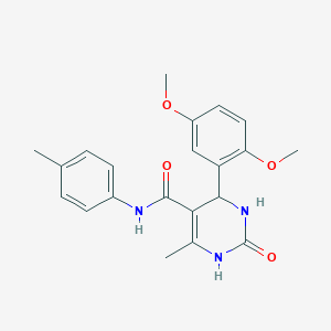 molecular formula C21H23N3O4 B4909398 4-(2,5-dimethoxyphenyl)-6-methyl-N-(4-methylphenyl)-2-oxo-3,4-dihydro-1H-pyrimidine-5-carboxamide 