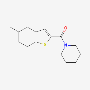 (5-METHYL-4,5,6,7-TETRAHYDRO-1-BENZOTHIOPHEN-2-YL)(PIPERIDINO)METHANONE