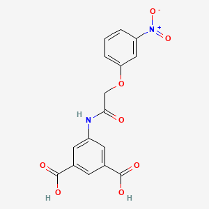 5-{[(3-nitrophenoxy)acetyl]amino}isophthalic acid