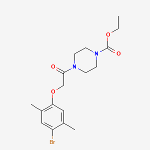 Ethyl 4-[2-(4-bromo-2,5-dimethylphenoxy)acetyl]piperazine-1-carboxylate