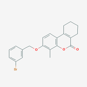 3-[(3-BROMOPHENYL)METHOXY]-4-METHYL-6H,7H,8H,9H,10H-CYCLOHEXA[C]CHROMEN-6-ONE