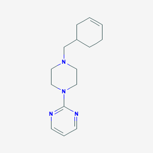 molecular formula C15H22N4 B4909544 2-[4-(3-cyclohexen-1-ylmethyl)-1-piperazinyl]pyrimidine 