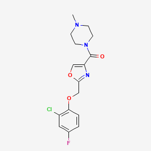 1-({2-[(2-chloro-4-fluorophenoxy)methyl]-1,3-oxazol-4-yl}carbonyl)-4-methylpiperazine