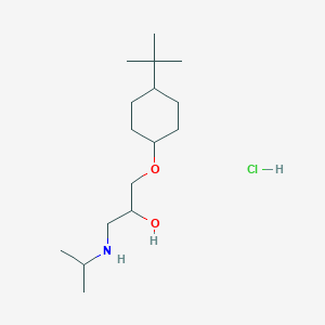 molecular formula C16H34ClNO2 B4909605 1-(4-Tert-butylcyclohexyl)oxy-3-(propan-2-ylamino)propan-2-ol;hydrochloride 