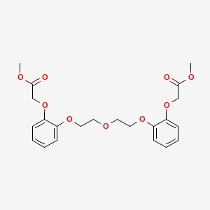 molecular formula C22H26O9 B4909618 Methyl 2-[2-(2-{2-[2-(2-methoxy-2-oxoethoxy)phenoxy]ethoxy}ethoxy)phenoxy]acetate CAS No. 313267-04-8