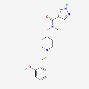 N-({1-[2-(2-methoxyphenyl)ethyl]-4-piperidinyl}methyl)-N-methyl-1H-pyrazole-4-carboxamide