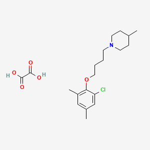 1-[4-(2-Chloro-4,6-dimethylphenoxy)butyl]-4-methylpiperidine;oxalic acid