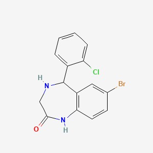 7-Bromo-5-(2-chlorophenyl)-1,3,4,5-tetrahydro-1,4-benzodiazepin-2-one