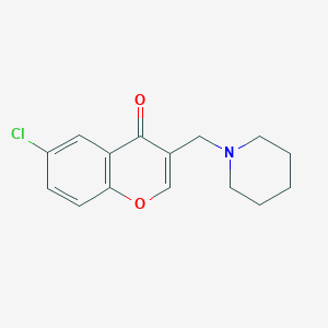 6-Chloro-3-(piperidin-1-ylmethyl)chromen-4-one