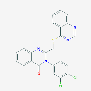 3-(3,4-dichlorophenyl)-2-[(4-quinazolinylthio)methyl]-4(3H)-quinazolinone