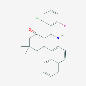 5-(2-chloro-6-fluorophenyl)-2,2-dimethyl-2,3,5,6-tetrahydrobenzo[a]phenanthridin-4(1H)-one