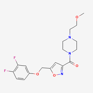 1-({5-[(3,4-difluorophenoxy)methyl]-3-isoxazolyl}carbonyl)-4-(2-methoxyethyl)piperazine