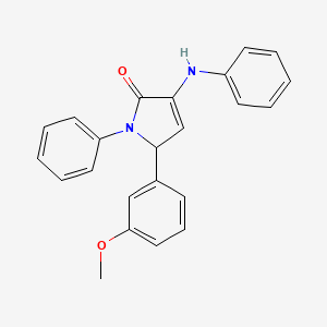 3-anilino-5-(3-methoxyphenyl)-1-phenyl-1,5-dihydro-2H-pyrrol-2-one