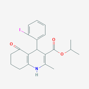 propan-2-yl 4-(2-iodophenyl)-2-methyl-5-oxo-4,6,7,8-tetrahydro-1H-quinoline-3-carboxylate