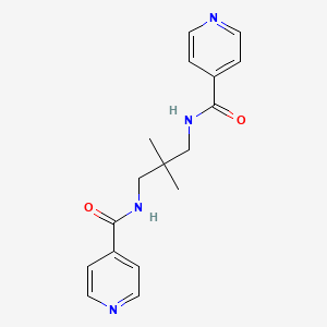 N-[3-(isonicotinoylamino)-2,2-dimethylpropyl]isonicotinamide