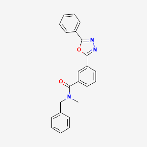 N~1~-Benzyl-N~1~-methyl-3-(5-phenyl-1,3,4-oxadiazol-2-YL)benzamide