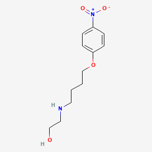 molecular formula C12H18N2O4 B4909865 2-[4-(4-Nitrophenoxy)butylamino]ethanol 