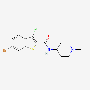 6-bromo-3-chloro-N-(1-methylpiperidin-4-yl)-1-benzothiophene-2-carboxamide