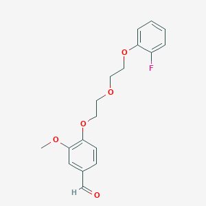 4-[2-[2-(2-Fluorophenoxy)ethoxy]ethoxy]-3-methoxybenzaldehyde