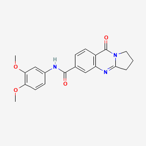 N-(3,4-dimethoxyphenyl)-9-oxo-1,2,3,9-tetrahydropyrrolo[2,1-b]quinazoline-6-carboxamide