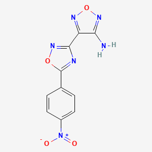 4-[5-(4-nitrophenyl)-1,2,4-oxadiazol-3-yl]-1,2,5-oxadiazol-3-amine