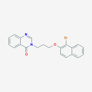 3-{3-[(1-bromo-2-naphthyl)oxy]propyl}-4(3H)-quinazolinone