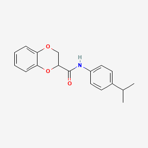 N-(4-propan-2-ylphenyl)-2,3-dihydro-1,4-benzodioxine-3-carboxamide