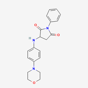 3-{[4-(Morpholin-4-yl)phenyl]amino}-1-phenylpyrrolidine-2,5-dione