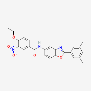 molecular formula C24H21N3O5 B4910017 N-[2-(3,5-dimethylphenyl)-1,3-benzoxazol-5-yl]-4-ethoxy-3-nitrobenzamide 