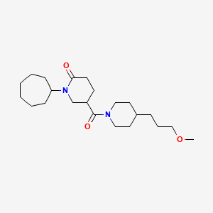 1-cycloheptyl-5-{[4-(3-methoxypropyl)-1-piperidinyl]carbonyl}-2-piperidinone